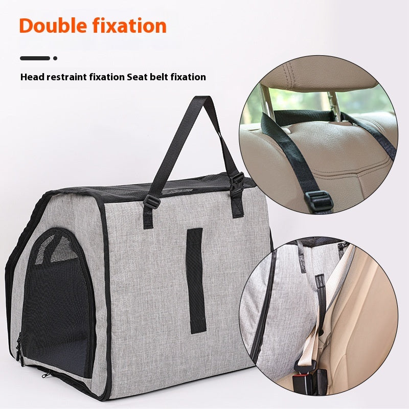 Portable Foldable Car Waterproof And Hard - wearing Pet Cage Waterproof Thickened Dog Mat Car Pet Mat - 0 - CJ