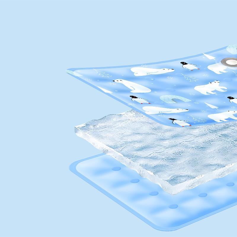 Pet Summer Cooling Pad, Ice Bear Shape, Suitable For Cats And Dogs, Washable And Portable Cooling Pad - 5 - CJ