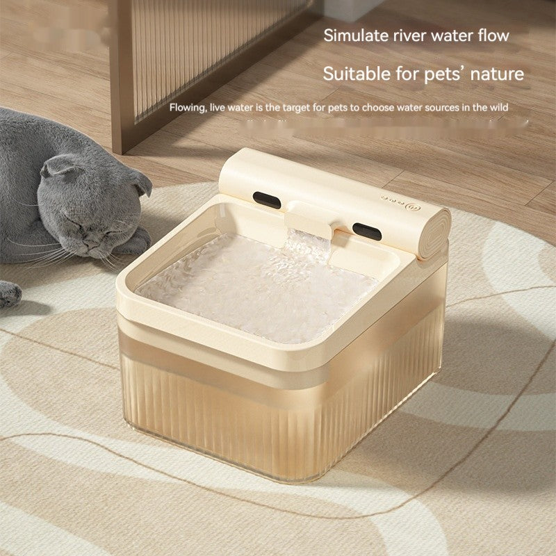 Plastic Pet Smart Water Dispenser Good - looking Triple Filter Drinking Bowl 4L Large Capacity Cat Water Feeder Pets Products - 0 - CJ