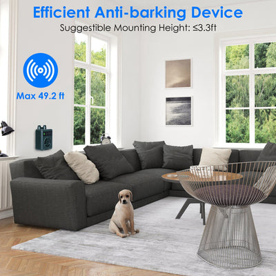 1Pc Anti - barking Device 49.2Feet Sensing Ultrasonic Bark Deterrent With 4 Frequency Levels 4 Sensitivity Levels Indoor Outdoor Dog Bark Control - 5 - CJ