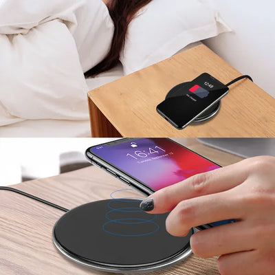 Wireless Charger Qi - Certified Ultra - Slim 5W Charging Pad For IPhone XS MAX/XR/XS/X/ 8/8 Plus - 5 - CJ