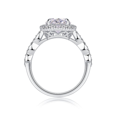1Bright Moon - A Fashionable Diamond Jewelry Piece Set With Moissanite S925 Sterling Silver And Platinum - plated Diamond Ring Prohibit TikTok sales - 5 - CJ