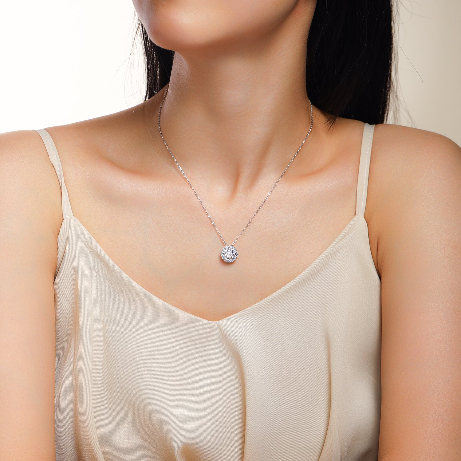 1Legend Of The Starry Night - A Fashionable And Luxurious Diamond Jewelry Pendant Set With 2 - carat Moissanite S925 Sterling Silver And Platinum Plating Prohibit TikTok sales - 5 - CJ