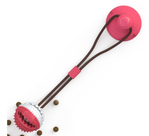 Dog Toys Silicon Suction Cup Tug Interactive Dog Ball Toy For Pet Chew Bite Tooth Cleaning Toothbrush Feeding Pet Supplies - 0 - CJ - H - CJJJCWGY03566 - H