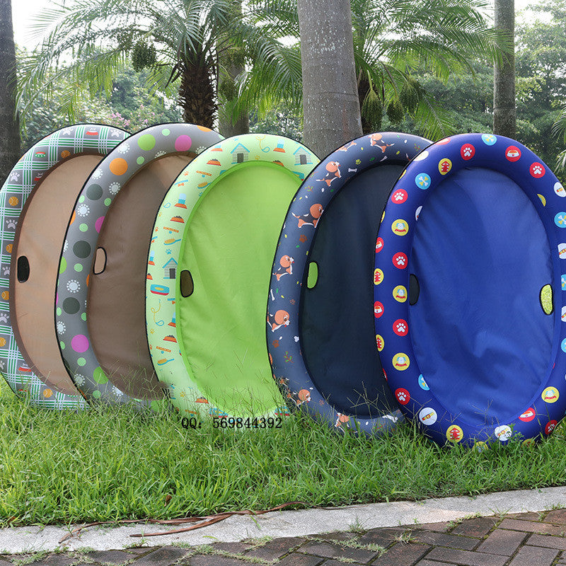 Dog Swimming Pool Inflatable Hammock Pets Pool Floating Bed Spring Summer Swimming Ring - 0 - CJ