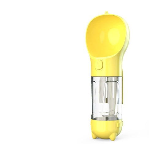 Pet Multi - functional Water Bottle - 0 - CJ - Yellow - CJJJCWGY02802 - Yellow