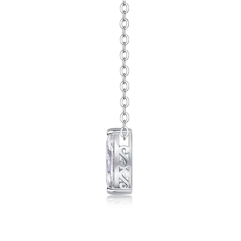 1A Fashionable Jewelry Pendant Set Moissanite S925 Sterling Silver And Platinum - plated Diamond In The Shape Of A Horse’s Eye. Moissanite Silver Jewelry Prohibit TikTok sales - 5 - cj