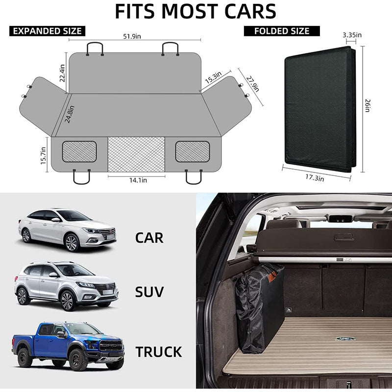 Car Dog Bed Waterproof And Hard - wearing Car Cushions For Pets - 0 - CJ