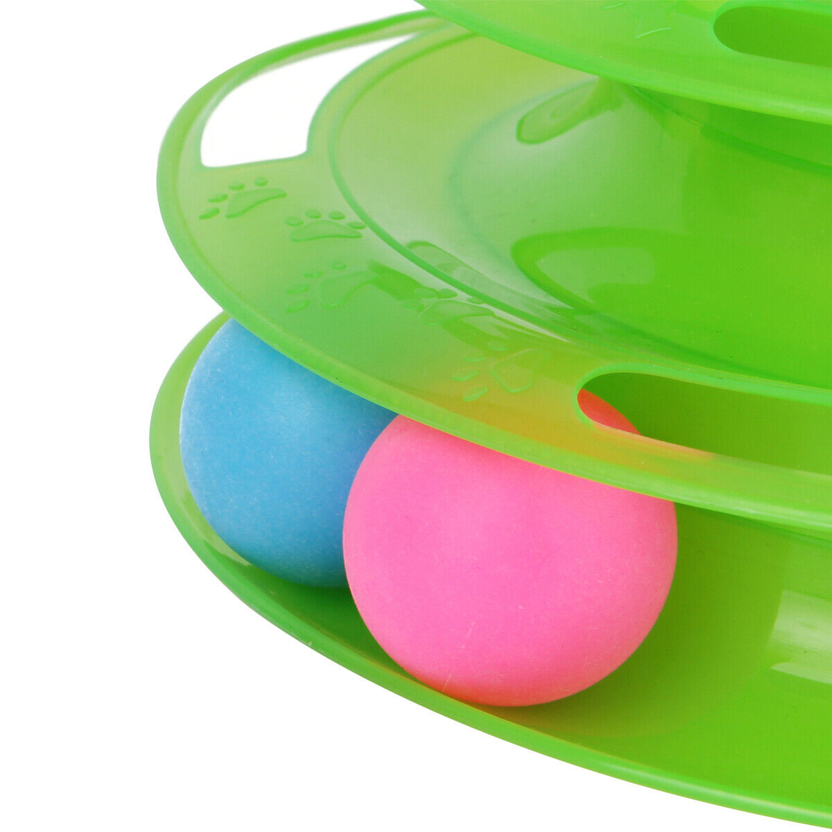 Pet Cat Crazy Ball Disk Interactive Toys Amusement Plate Trilaminar Funny Toy - 5 - CJ