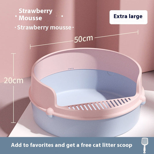 Anti - splash Semi Closed Litter Box - 0 - CJ