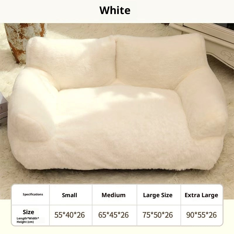 Large Pet Sofa Rabbit Plush Pet Bed - 0 - CJ