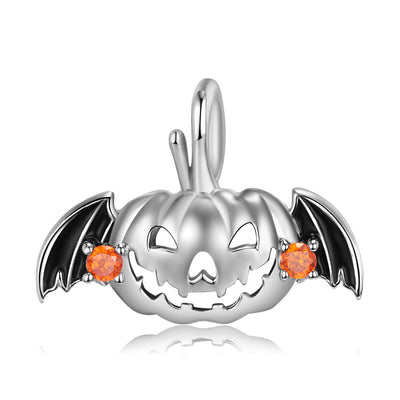 S925 Sterling Silver Drip Glue Hollow Flying Pumpkin Necklace Exquisite Halloween Jewelry - 4 - https://x.com/titan_prim62775J