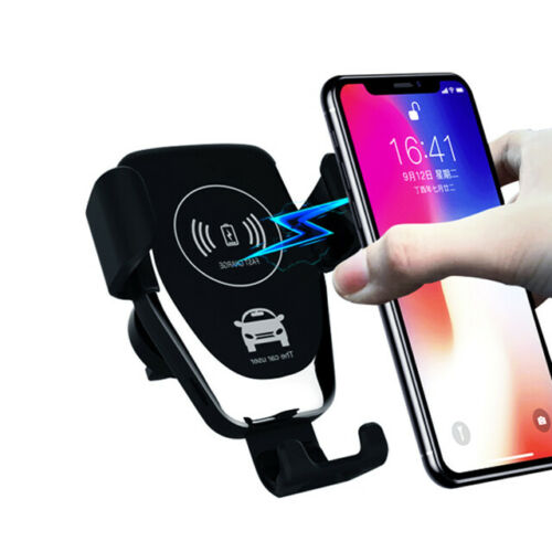 10W QI Wireless Fast Car Charger Mount Holder Stand Automatic Clamping Charging - 5 - CJ