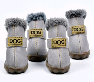 Dog Thick Snow Boots Keep Warm Teddy Autumn And Winter VIP Shoes - 0 - CJ