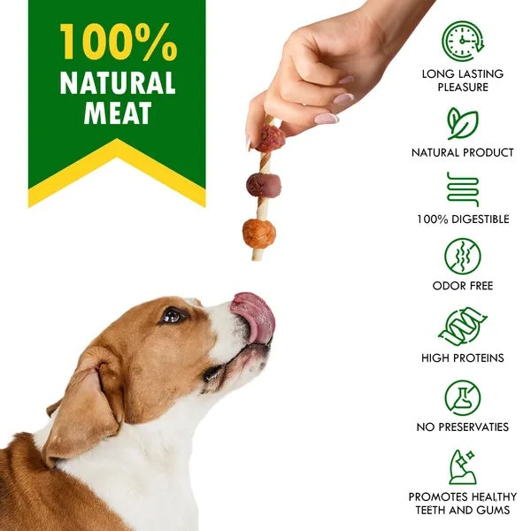 Dog Rawhide Treats With Duck And Chicken Human Grade Meat All Natural Organic Dried Snacks Grain Free Long Lasting Chews For Large And Small Dogs - 5 - CJ
