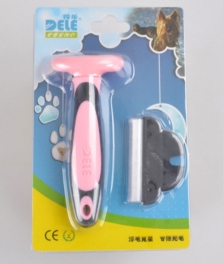 Pet  Hair Removal Comb - 0 - CJ - Pink - M - CJJJCWGY00158 - Pink - M