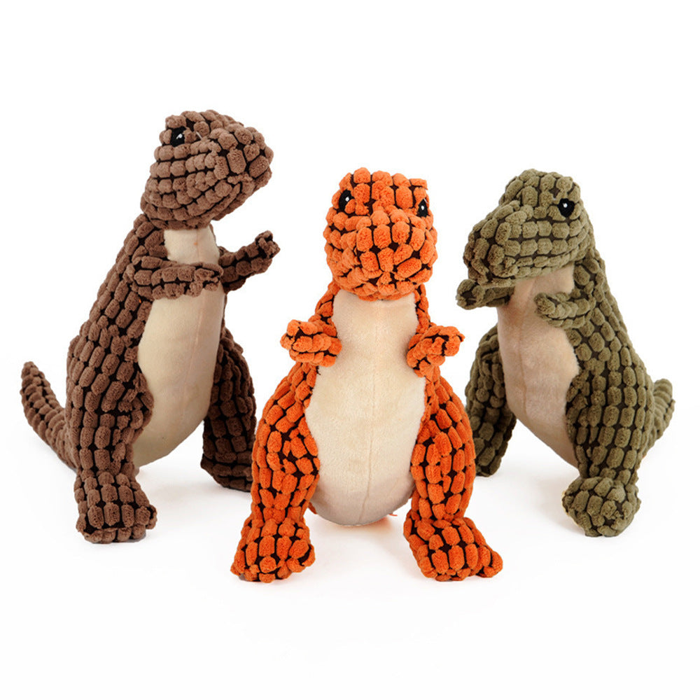 Dinosaur Pet Toys Giant Dogs Pets Interactive Dog Toys For Large Dogs Chew Toys Chihuahua Plush Stuffing Squeakers - 0 - CJ