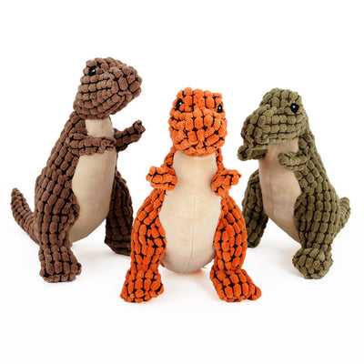 Dinosaur Pet Toys Giant Dogs Pets Interactive Dog Toys For Large Dogs Chew Toys Chihuahua Plush Stuffing Squeakers - 0 - CJ