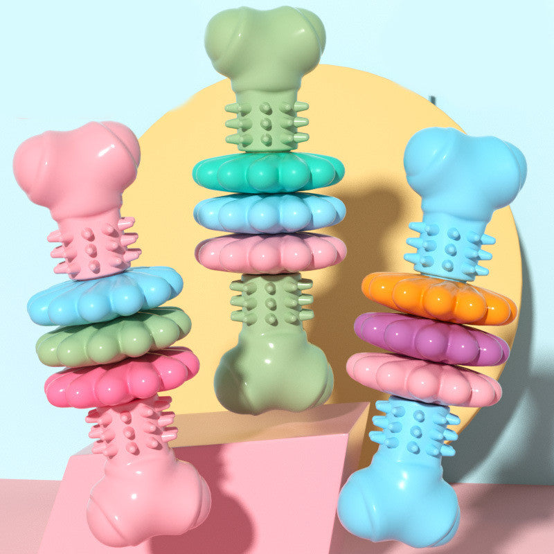Dog Chew Toy Dog Bone Type  Dogs Teeth Cleaning Toys Indestructible TPR Bone Chewing Bite Resistant Teething Toys  Pet Products - 0 - CJ