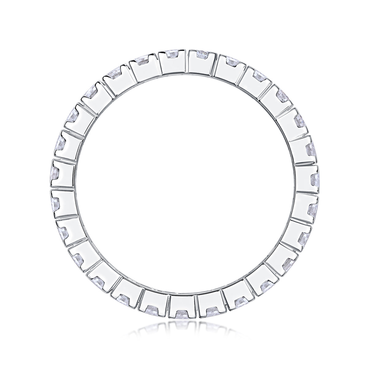 1Multi - row Diamond Ring Luxury Fashion Set Moissanite Silver Ring Prohibit TikTok sales - 5 - CJ