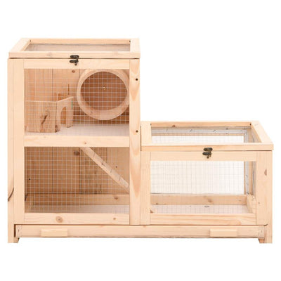 Hamster Cage 81x40x60 cm Solid Fir Wood - 5 - CJ