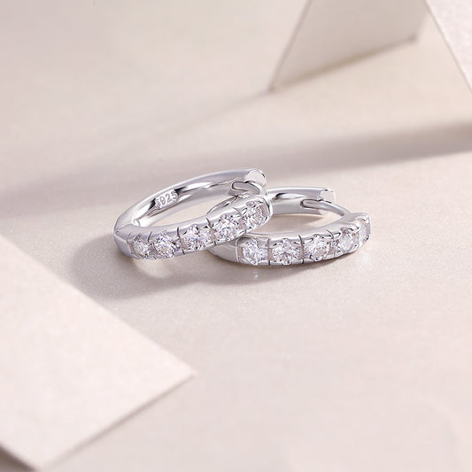 1Summer Iced Tea - Fashionable And Luxurious Diamond Jewelry Set With Moissanite S925 Sterling Silver And Platinum - plated Stud Earrings Prohibit TikTok sales - 5 - cjdropshipping
