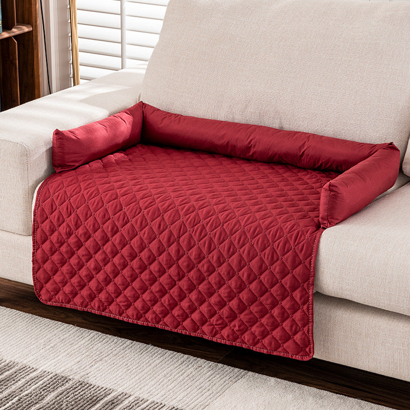 Waterproof Pet Mat With Pillow Universal Size - 0 - CJ - Red - 90x135cm - CJYD277144020TG