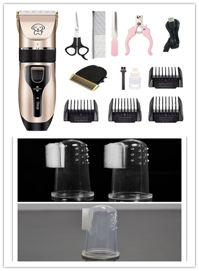 Dog Shaver Pet Teddy Cat Shaving Dog Hair Professional Hair Clipper - 0 - CJ - Style D white 3pcs - CJJJCWGY01635 - Style D white 3pcs