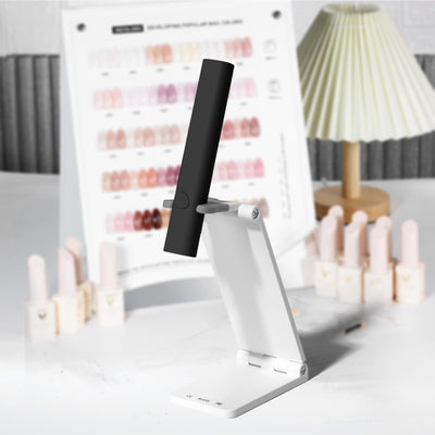 UV For Gel Nails, Mini U V LED Nail Light Handheld, With Bracket, Portable Nail Dryer, Rechargeable USB Wireless, For Fast Drying, Black - 5.0 - CJ