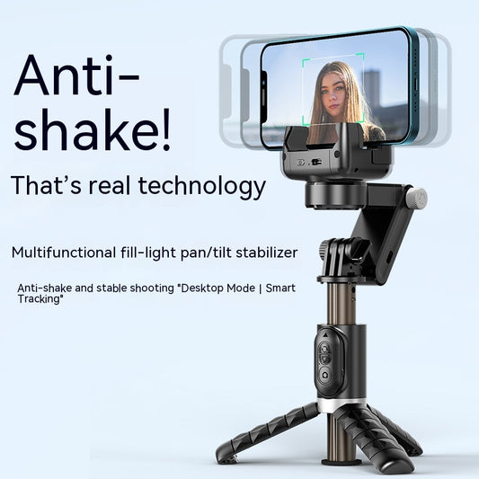 Phone Stand For Live Streaming Anti - shake Retractable Camera Smart Head Stabilizer Hand - held Selfie Stick - 0 - CJ