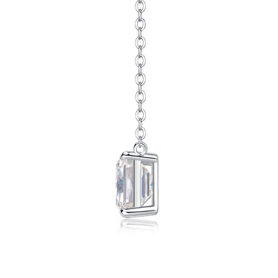 1Mirage In The Mirror - A Trendy Diamond Pendant Necklace Set With Octagonal  Moissanite S925 Sterling Silver And Platinum Plating Prohibit TikTok sales - 5 - CJ