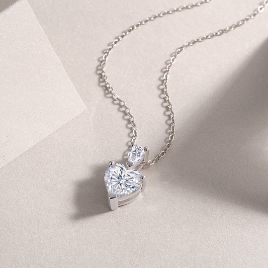 1The Beloved Of The Heart - A Fashionable And Luxurious Diamond Jewelry Pendant Set With Moissanite S925 Sterling Silver And Platinum Plating Prohibit TikTok sales - 5 - CJ