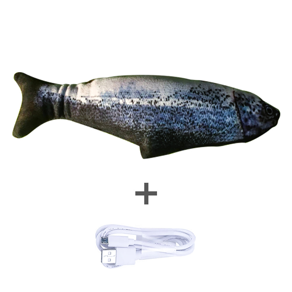 Without Cat Nip Version - Electric Jumping Fish Simulation Electric Fish Toy - 0 - CJ - B - CJWJWJMR00725 - B