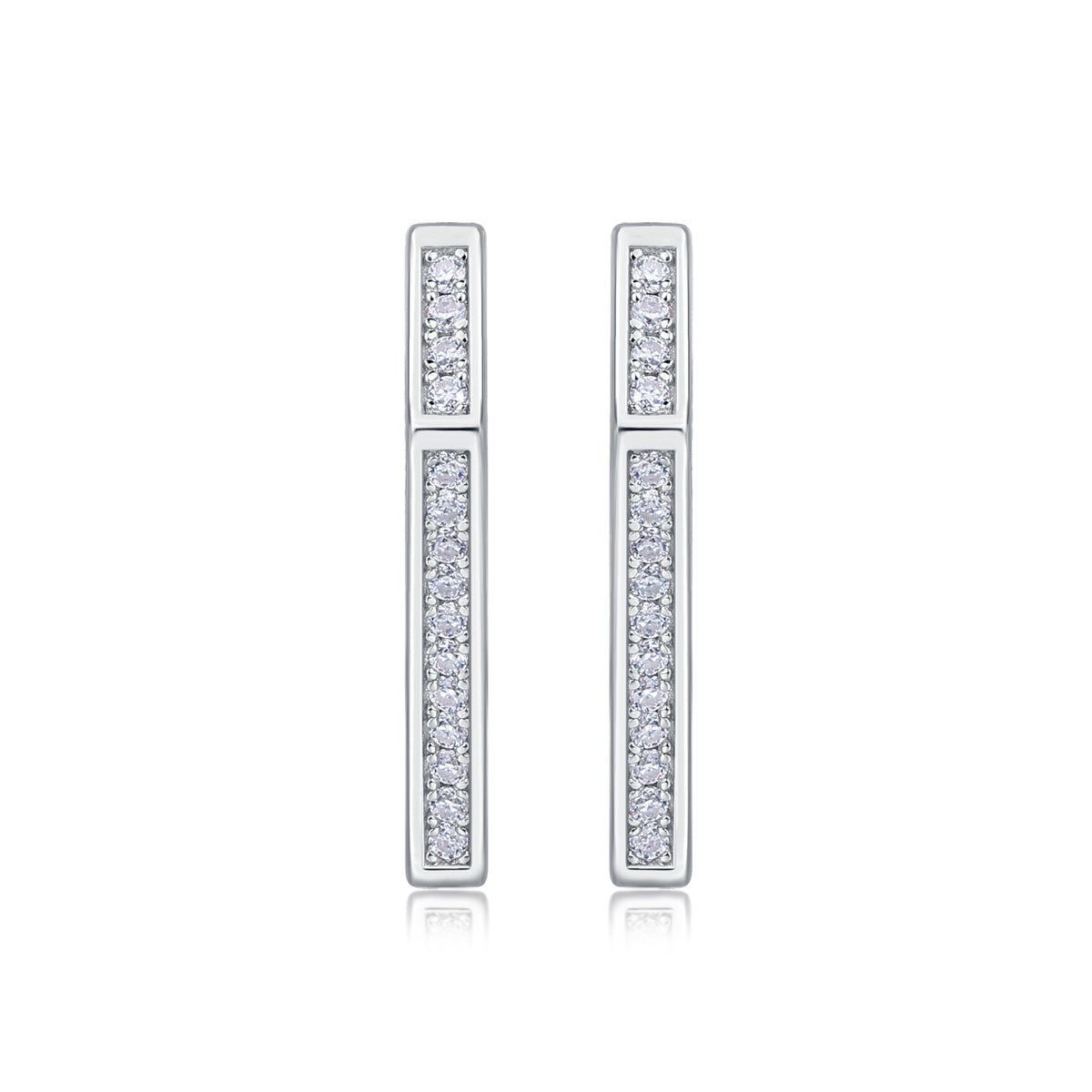 1Coronation - Fashionable And Luxurious Diamond Jewelry Set With Moissanite S925 Sterling Silver And Platinum-plated Stud Earrings Prohibit TikTok sales