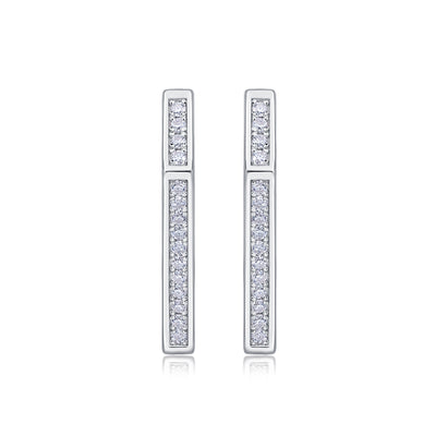 1Coronation - Fashionable And Luxurious Diamond Jewelry Set With Moissanite S925 Sterling Silver And Platinum - plated Stud Earrings Prohibit TikTok sales - 5 - cjdropshipping