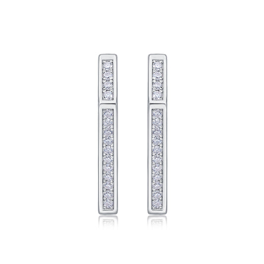 1Coronation - Fashionable And Luxurious Diamond Jewelry Set With Moissanite S925 Sterling Silver And Platinum - plated Stud Earrings Prohibit TikTok sales - 5 - cjdropshipping