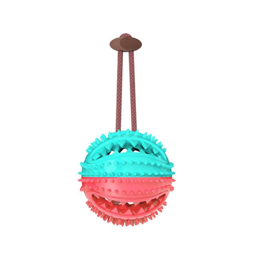 Dog Toys Silicon Suction Cup Tug Interactive Dog Ball Toy For Pet Chew Bite Tooth Cleaning Toothbrush Feeding Pet Supplies - 0 - CJ - E - CJJJCWGY03566 - E