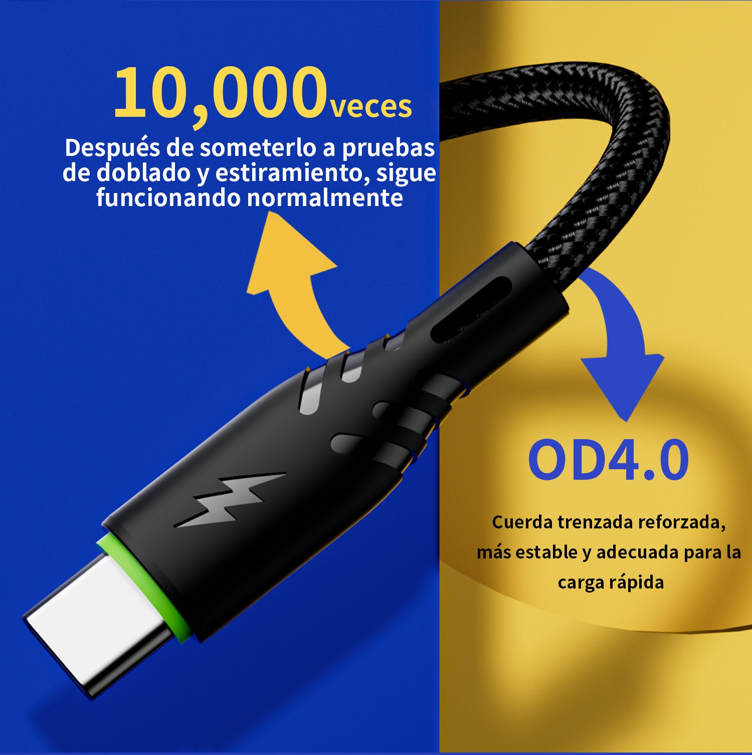 L201 USB - C Cable 2.1A 1M Black USB 3.0 UWINN - 5 - CJ