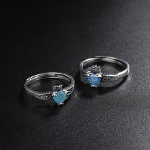 Blue Moonlight Silver Jewelry S925 Sterling Silver Japanese And Korean Trend Angel Wing Crown Ring - 4 - CJ