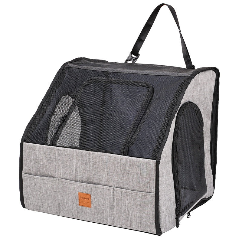 Portable Foldable Car Waterproof And Hard - wearing Pet Cage Waterproof Thickened Dog Mat Car Pet Mat - 0 - CJ - Gray - L - CJGY204931402BY