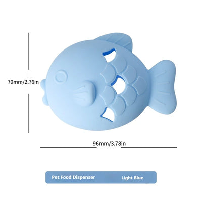 Fish - Shaped Dog Treat Dispenser Toy – Food - Grade Silicone Slow Feeder For Boredom Relief, Self - Entertainment & Pet Interaction – Durable Chew Toy With Treat Leakage Design, Teeth Cleaning Surface - 5 - CJ