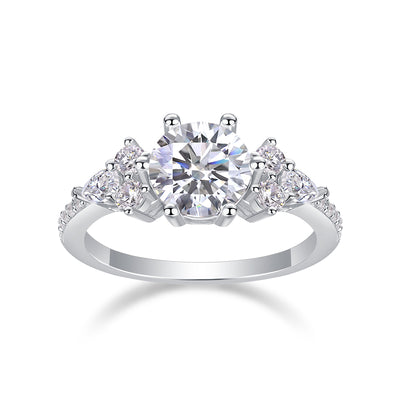 1Luxury Fashion Diamond Ring Moissanite Silver Ring Prohibit TikTok sales - 5 - CJ