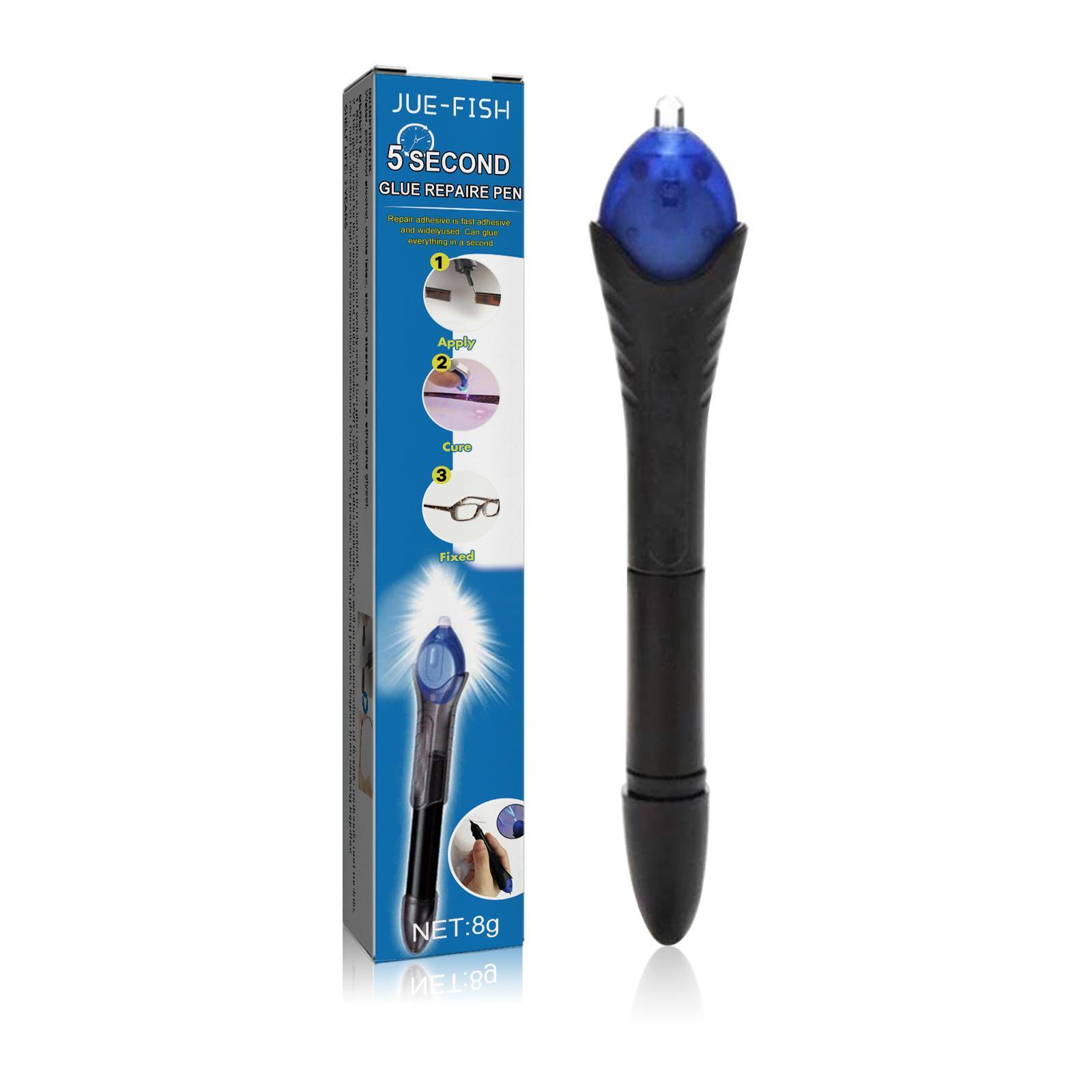 Jueyu UV Light Curing Glue Pen 5 Seconds Quick Drying High And Low Temperature Resistant Plastic Ceramic Cable Repair Glue - 5 - CJ