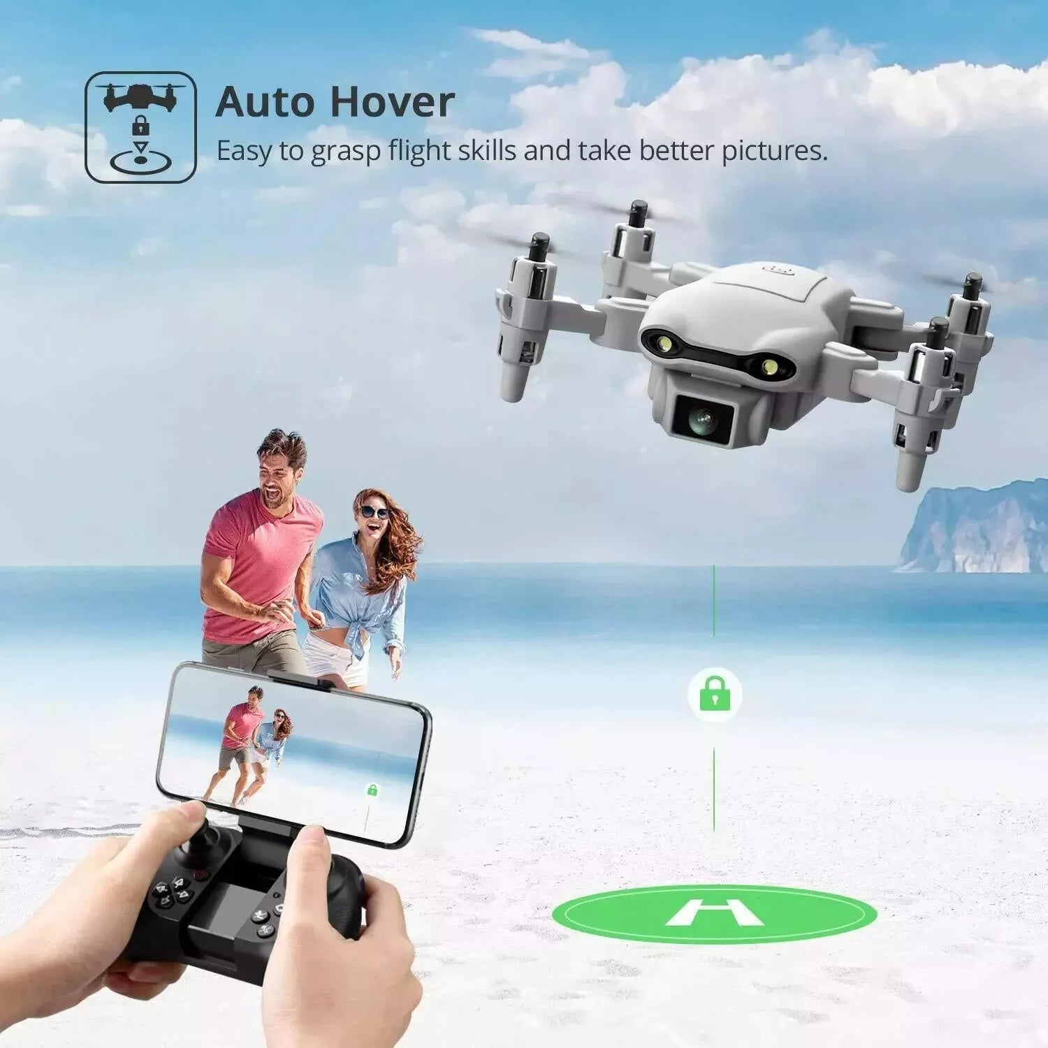 V9 Mini Drone For Kids Adults 720P HD FPV Camera, Foldable RC Quadcopter For Boys Girls With Altitude Hold, Headless Mode,Logistics Is Randomly Sent By UPS,USPS,FEDEX,Amazon Logistics. - 5 - CJ