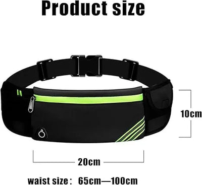 Running Belt For Women & Men Ultra Light Bounce Waist Reflective Adjustable Bag Holder For Cell Phone For Jogging Running Hiking Travel And Gym - 5 - CJ