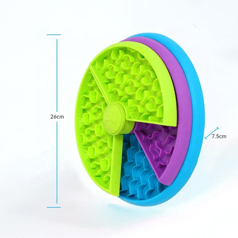 Pet Slow Food Bowl Anti Choking Cat Bowl,3in1 Interactive Dog Feeder Puzzle, Lick Mat & Slow Feeder BowlMental Stimulation Toy For Medium & Large Dogs - 5 - CJ