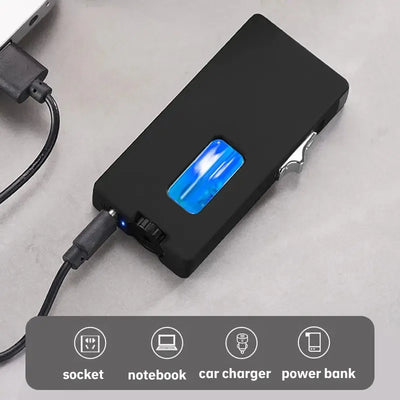 With Soft Fire/Jet Flame - Dual Fire Adjustable Lighter, Creative Wheel Side Pressure Ignition Dual Flame Lighter, Metal Body, Windproof Blue Flame, Window With Visual Fuel Tank, Suitable For Outdoor - 5 - cjdropshipping