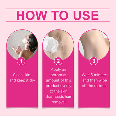 OUHOE Gentle Depilatory Mousse Gentle Depilatory Body Hair Removal Refreshing Silky Skin Care Foam Mousse - 5 - CJ