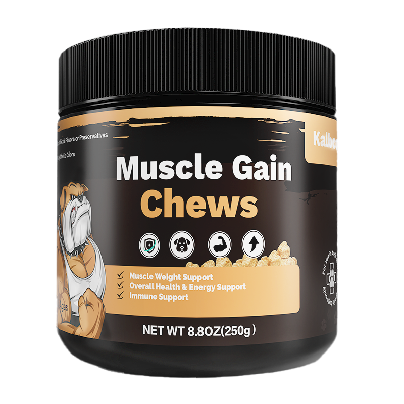 Muscle Gain Chews For Dogs High Protein Dog Food Health Supplement Premium Muscle Builder For All Breeds Soft Dog Chews by CJ