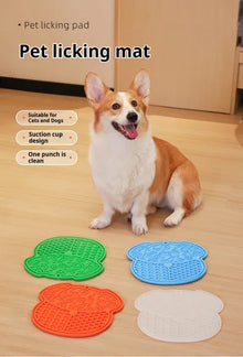 Lick Mat For Dogs And Cats Dog Slow Feeder Mat With Strong Suction - 5 - CJ